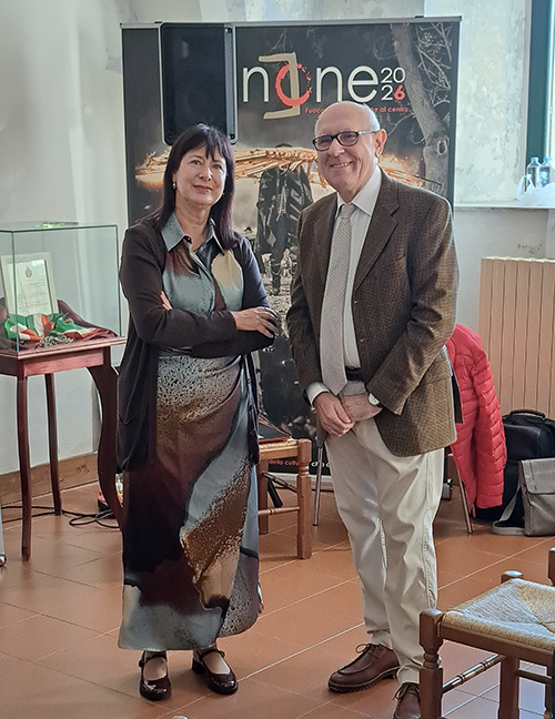 Patrizia Nava con Mario Costantino